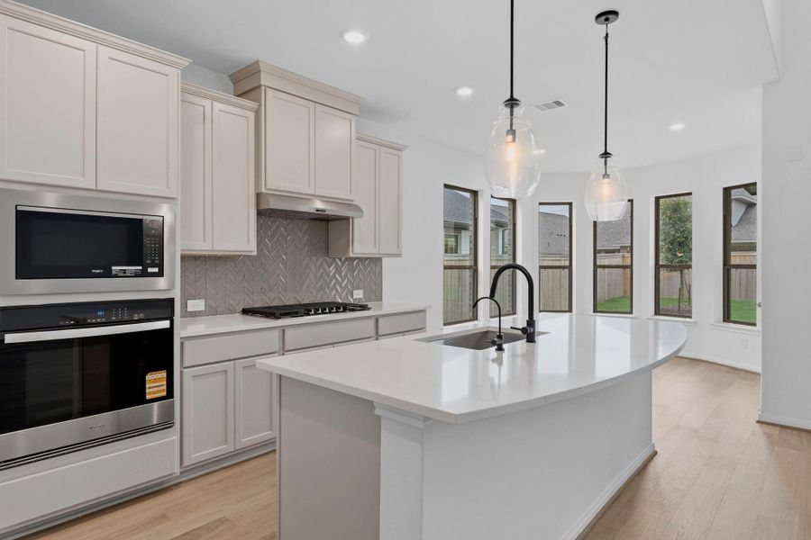 Furnished interior view inside a new home in Bridgeland, Cypress (Image 15). Furnished interior view inside a new home in Bridgeland, Cypress (Image 15).