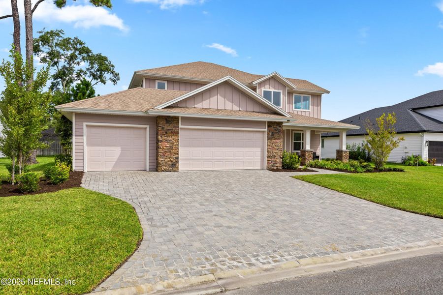 Front exterior of a new home in , Jacksonville, FL, highlighting curb appeal (Image 23). Front exterior of a new home in , Jacksonville, FL, highlighting curb appeal (Image 23).