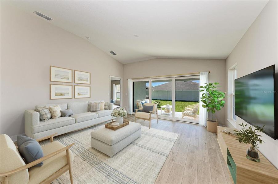 Furnished interior view inside a new home in Crosswind Point, Parrish (Image 9).