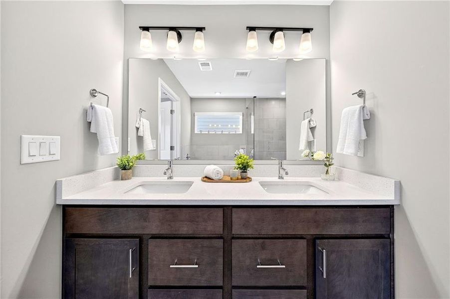 Furnished interior view inside a new home in The Reserve At Liberty Park, Braselton (Image 8).