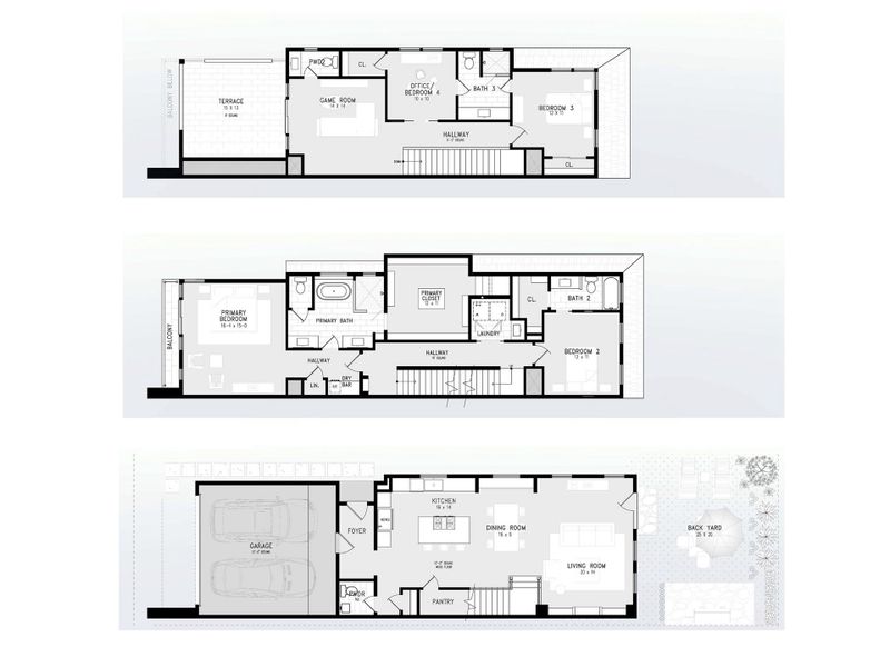 2D floor plan layout of this home in , Houston, TX (Image 3).