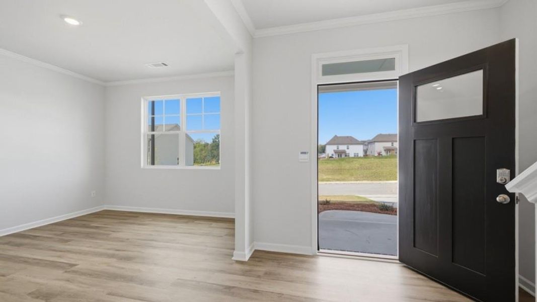 Spacious, unfurnished interior of a new home in Hamptons at Riverwood South, Dallas (Image 18).