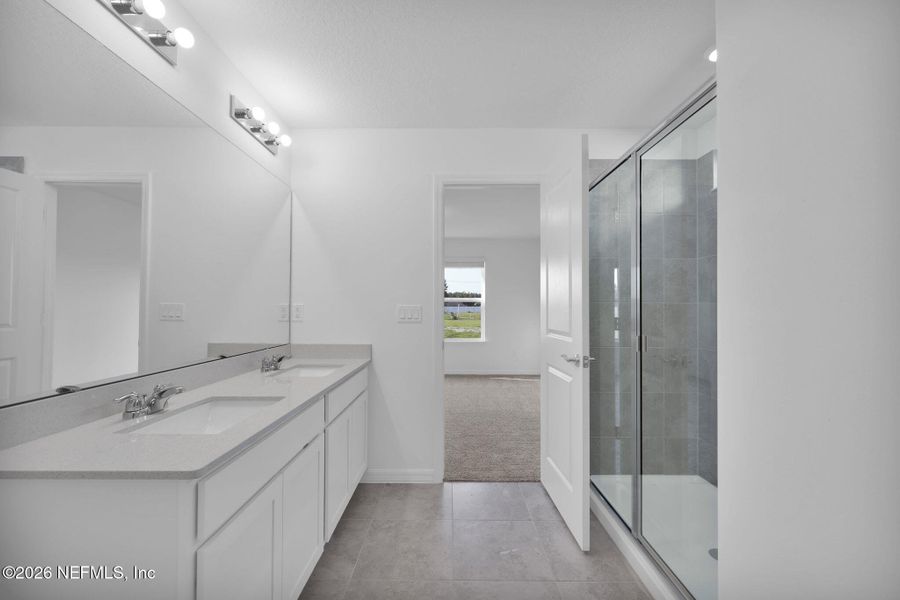 Furnished interior view inside a new home in Wells Landing, Jacksonville (Image 7).