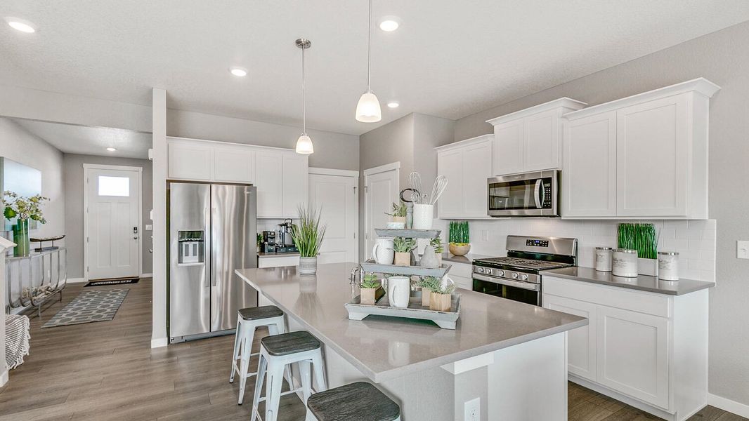 Furnished interior view inside a new home in Lakeside Canyon, Mead (Image 7).