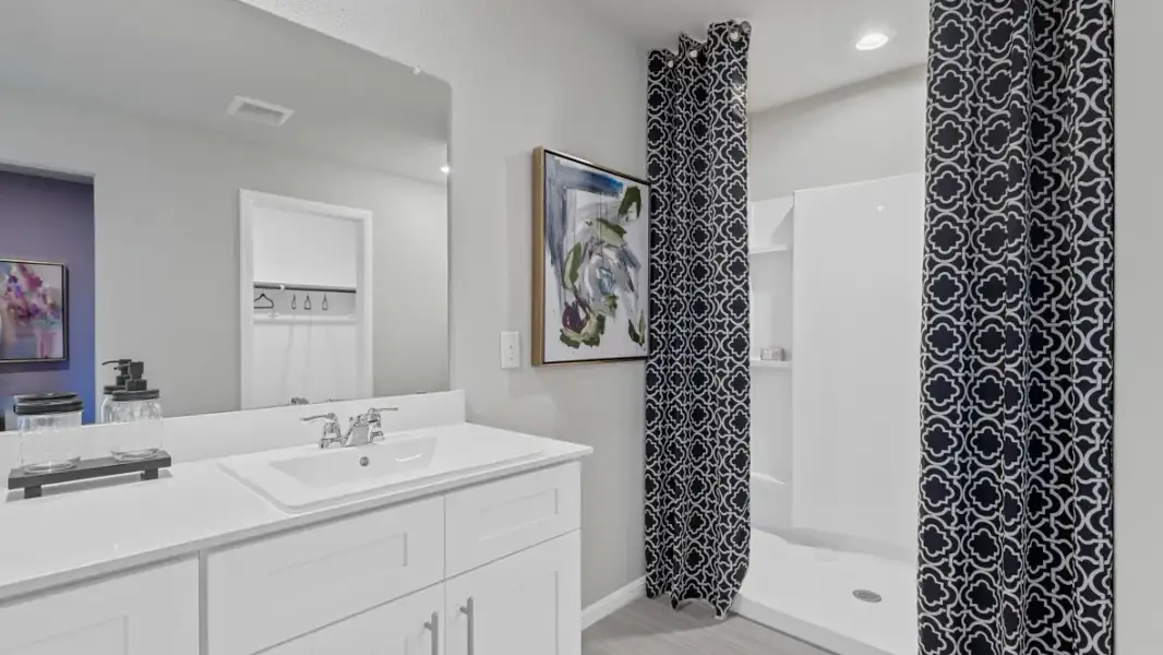 Furnished interior view inside a new home in Hadley Farms, Godley (Image 27).