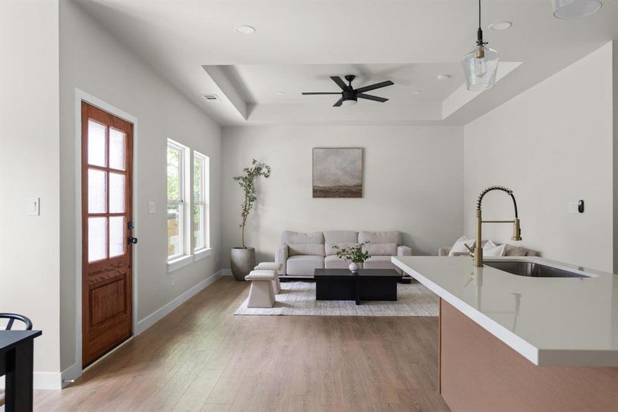 Furnished interior view inside a new home in , Fort Worth (Image 8).