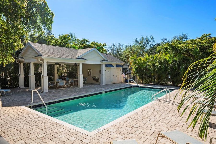 Exterior details and patio area of a home in , Sarasota (Image 3).