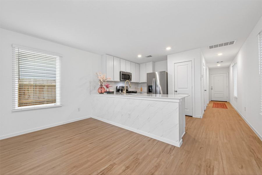 Furnished interior view inside a new home in Tavola, New Caney (Image 10). Furnished interior view inside a new home in Tavola, New Caney (Image 10).