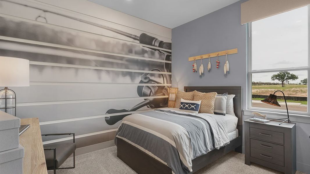 Representative furnished interior of a home built from the Malani by Chesmar Homes in Berry Creek Highlands, Georgetown (Image 11).