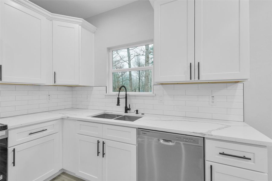 Furnished interior view inside a new home in , Willis (Image 17).