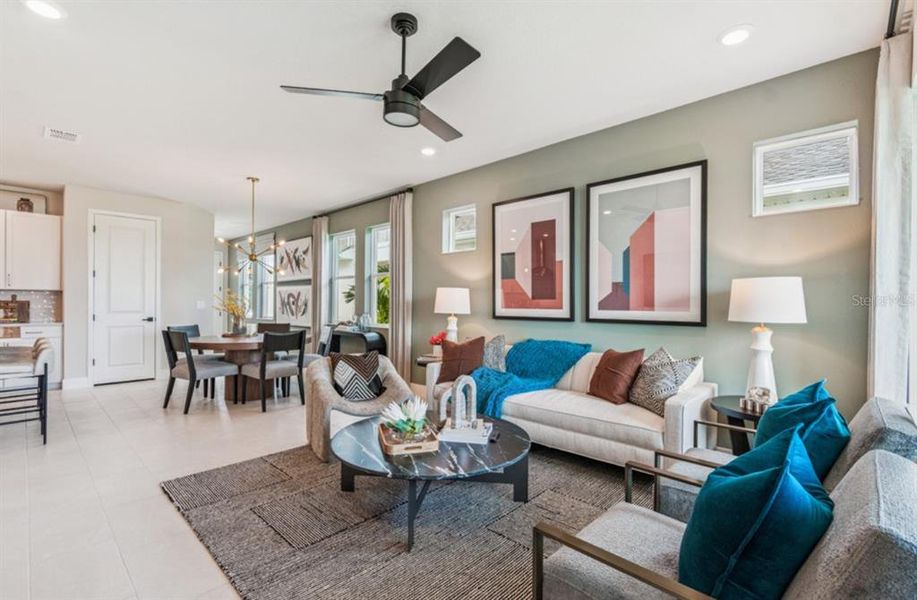 Furnished interior view inside a new home in Gracewater at Sarasota, Sarasota (Image 15).