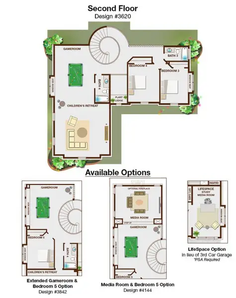 2D floor plan layout of this home in Somercrest, Midlothian, TX (Image 3).
