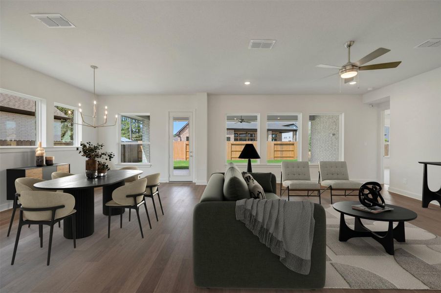 Furnished interior view inside a new home in ARTAVIA - Parkview Collection, Conroe (Image 10).