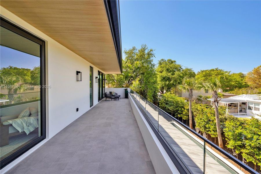 Exterior details and patio area of a home in , Miami (Image 55).