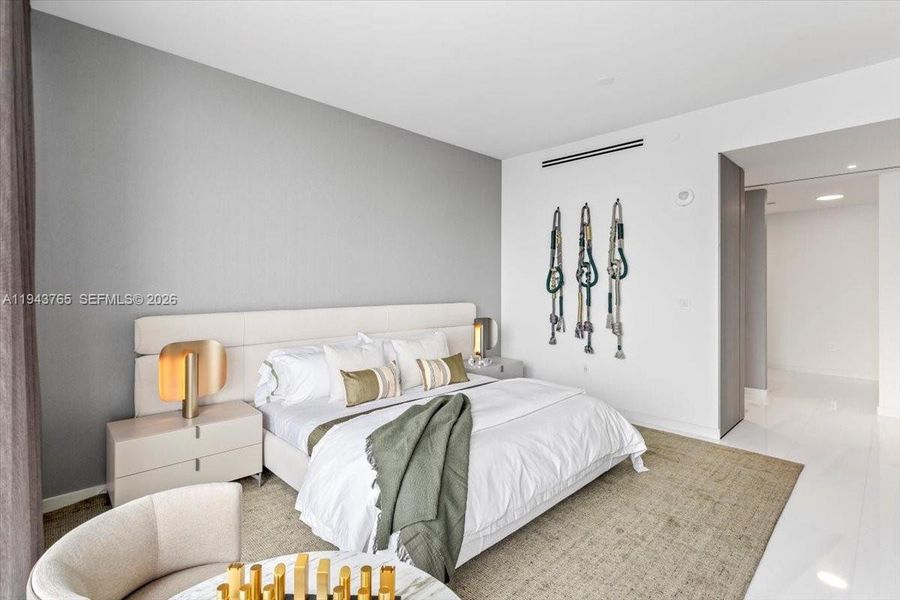 Furnished interior view inside a new home in , Miami (Image 13).