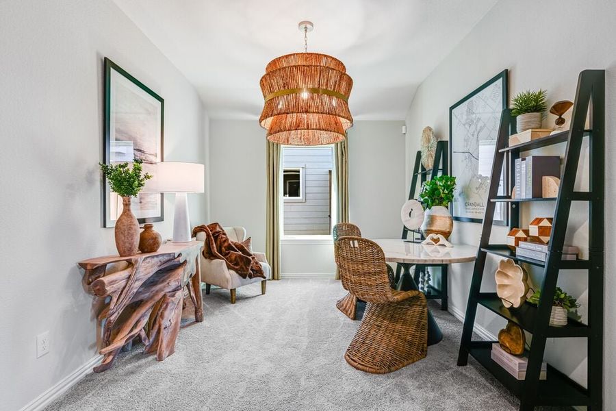 Representative furnished interior of a home built from the Kyle by Taylor Morrison in River Ridge, Crandall (Image 16).