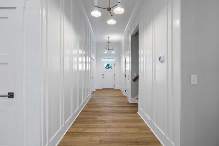 Representative unfurnished interior of a home built from the Beckett by Bill Clark Homes in Sidbury Landing, Wilmington (Image 82). Representative unfurnished interior of a home built from the Beckett by Bill Clark Homes in Sidbury Landing, Wilmington (Image 82).