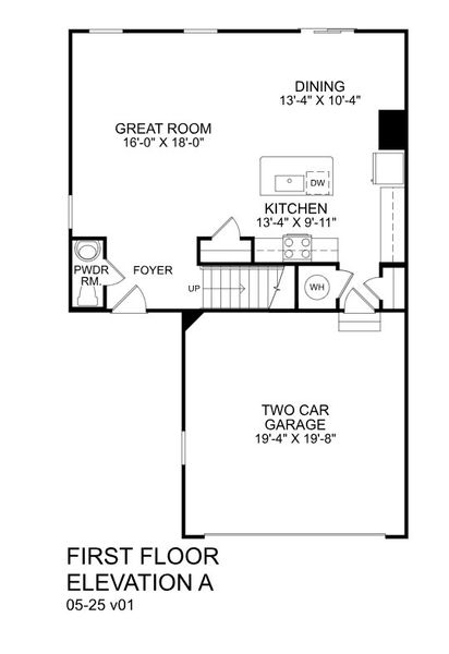 2D floor plan layout for the Lily by Ryan Homes in Ivy Grove, Woodruff, SC (Image 3). 2D floor plan layout for the Lily by Ryan Homes in Ivy Grove, Woodruff, SC (Image 3).