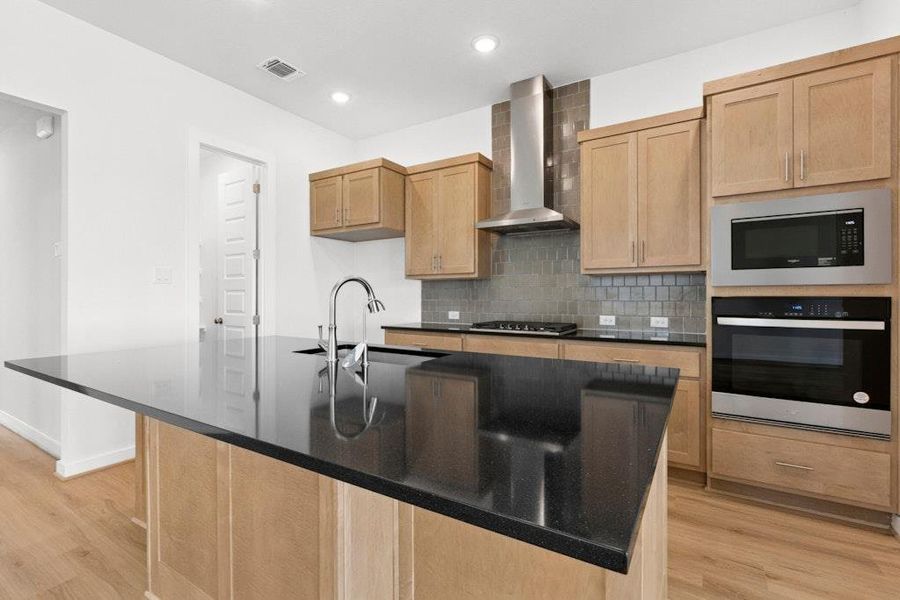 Furnished interior view inside a new home in Santa Rita Ranch, Liberty Hill (Image 5). Furnished interior view inside a new home in Santa Rita Ranch, Liberty Hill (Image 5).