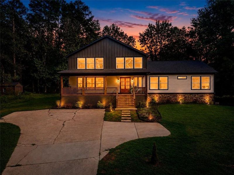 Front exterior of a new home in , Fayetteville, GA, highlighting curb appeal (Image 2). Front exterior of a new home in , Fayetteville, GA, highlighting curb appeal (Image 2).