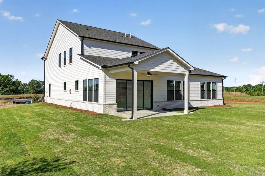 Exterior details and patio area of a home in Wayt Farm, Cumming (Image 3).