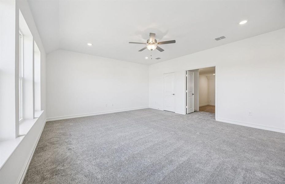 Spacious game room on second level Spacious game room on second level