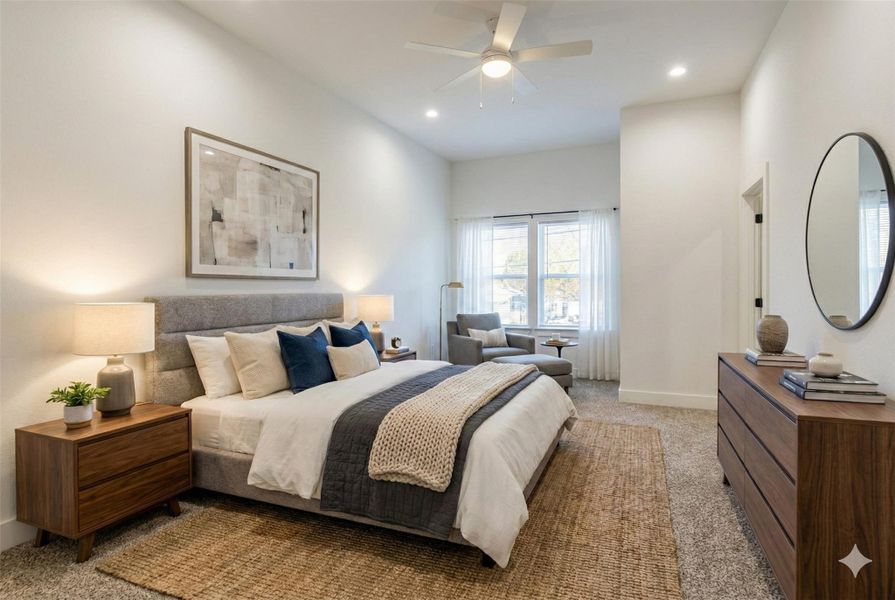 Furnished interior view inside a new home in , Houston (Image 7).