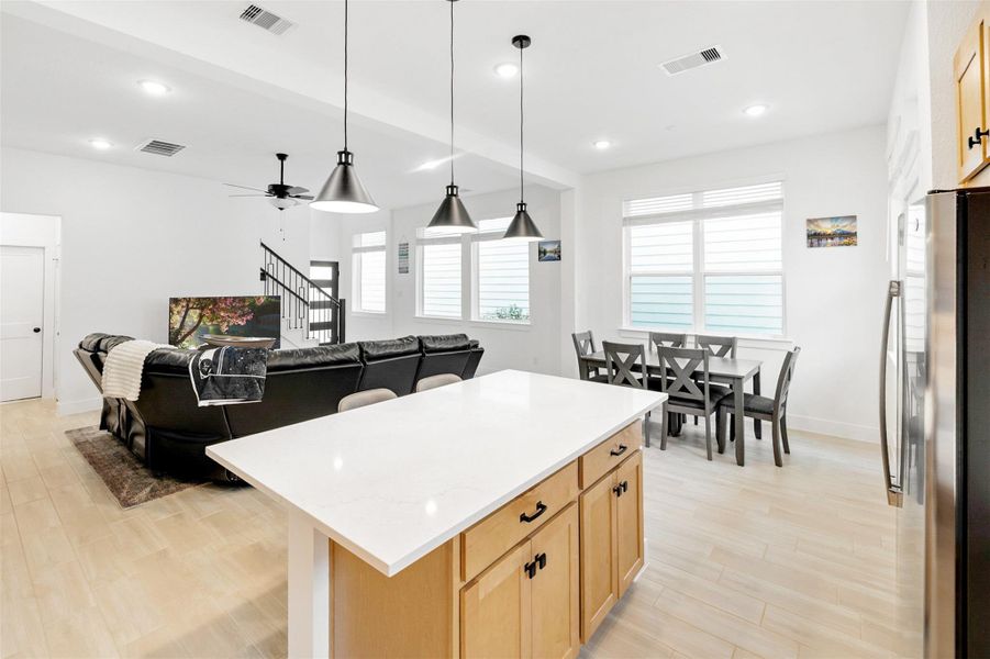 Furnished interior view inside a new home in The Woodlands Hills, Willis (Image 11). Furnished interior view inside a new home in The Woodlands Hills, Willis (Image 11).
