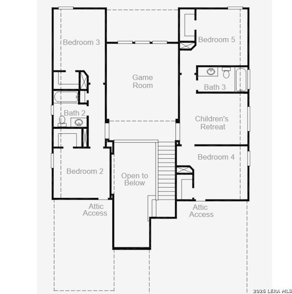 2D floor plan layout of this home in Foxbrook, Cibolo, TX (Image 2). 2D floor plan layout of this home in Foxbrook, Cibolo, TX (Image 2).