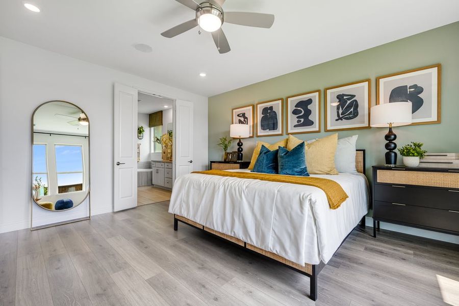 Furnished interior view inside a new home in South Oak, Lakewood Village (Image 11).