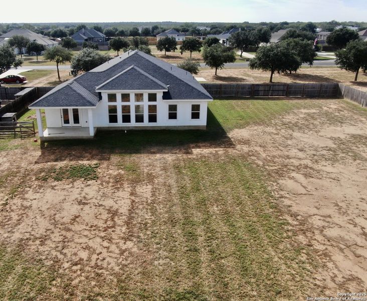 Exterior details and patio area of a home in , Lytle (Image 3).