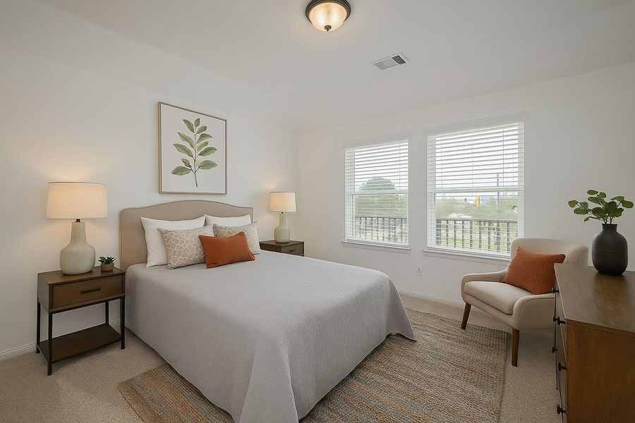 Furnished interior view inside a new home in Eagle Landing, Houston (Image 10). Furnished interior view inside a new home in Eagle Landing, Houston (Image 10).