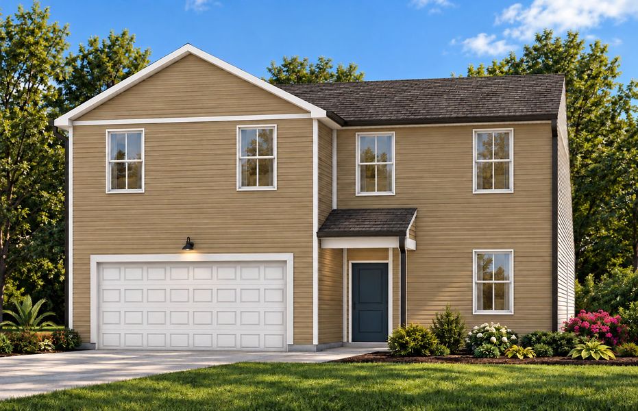 Representative exterior photo of a completed home built from the Starling by Centex in Highlands of Carter's Station, Columbia, TN (Image 23).