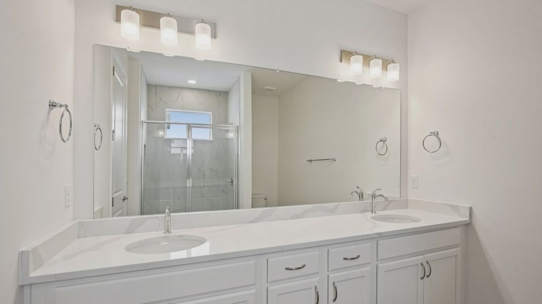 Furnished interior view inside a new home in Isla Mirada, San Antonio (Image 27).