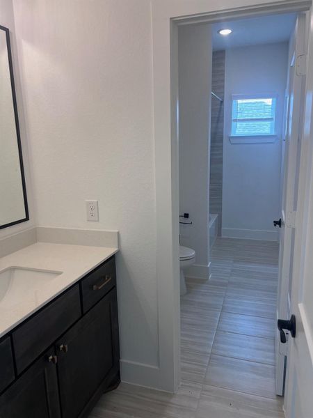 Furnished interior view inside a new home in Wood Leaf Reserve, Tomball (Image 6).