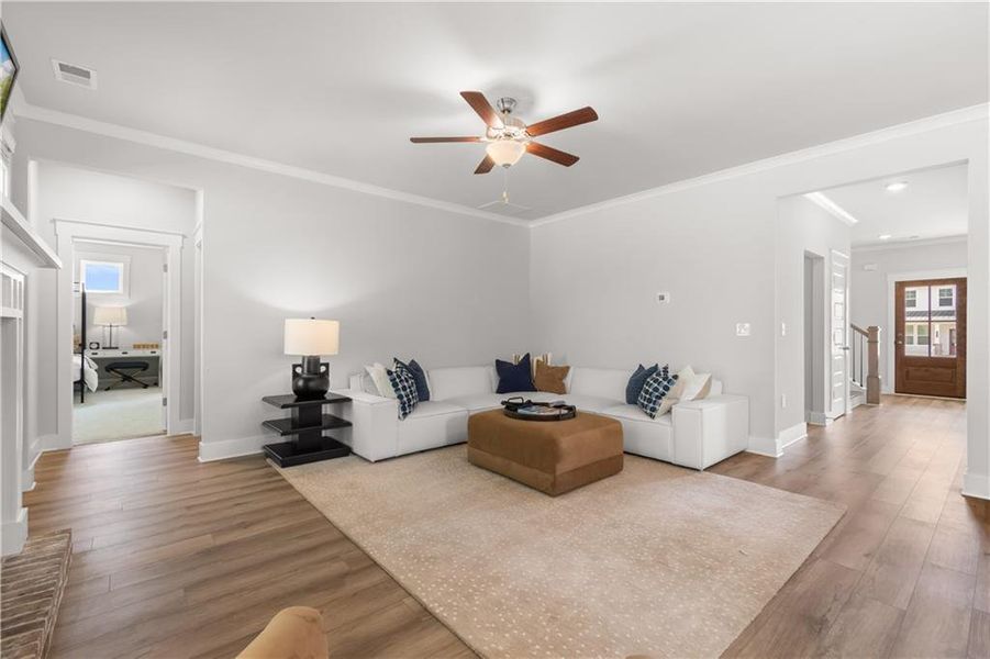 Furnished interior view inside a new home in Brush Arbor, McDonough (Image 8).
