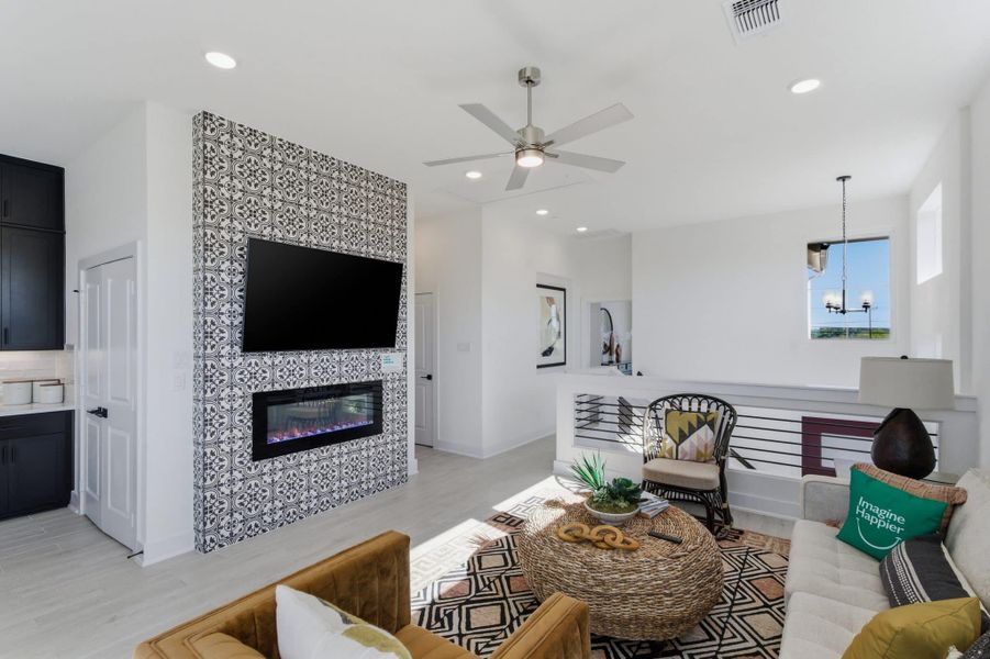 Furnished interior view inside a new home in Rose Hill, San Antonio (Image 16).
