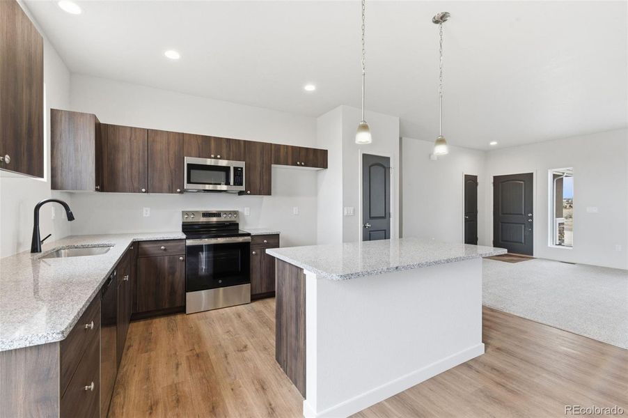 Furnished interior view inside a new home in , Pueblo West (Image 3). Furnished interior view inside a new home in , Pueblo West (Image 3).