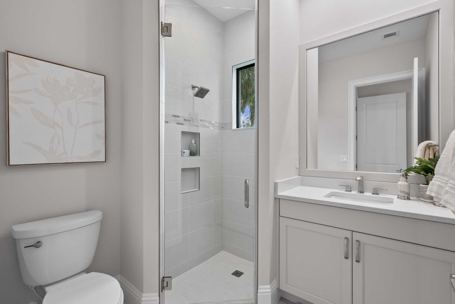 2D floor plan layout for the Seabreeze Grande by GHO Homes in Seaglass, Vero Beach, FL (Image 100).