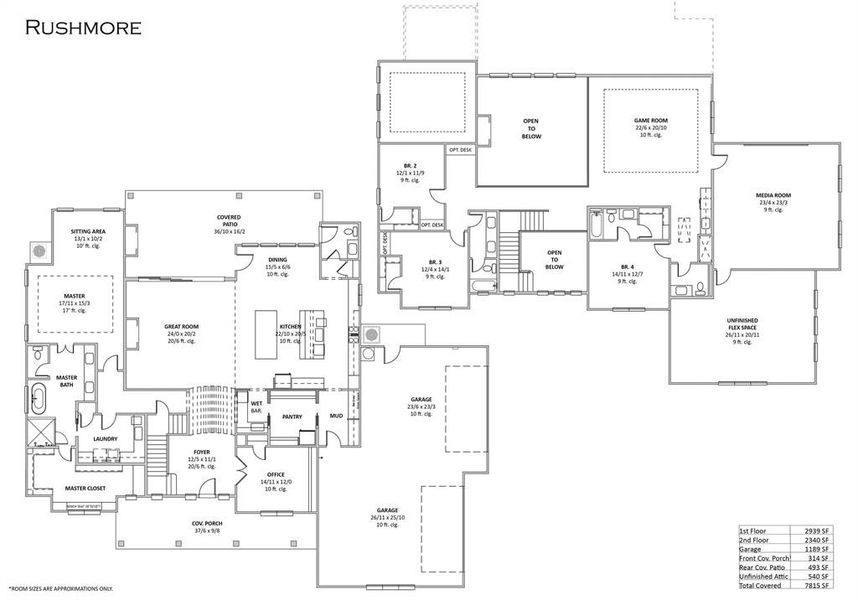 2D floor plan layout of this home in Capitol Hill, Anna, TX (Image 4). 2D floor plan layout of this home in Capitol Hill, Anna, TX (Image 4).