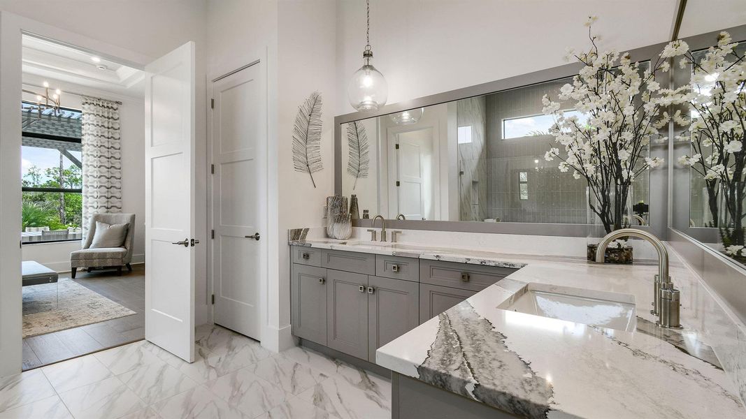 Furnished interior view inside a new home in Mosaic, Port St. Lucie (Image 16). Furnished interior view inside a new home in Mosaic, Port St. Lucie (Image 16).