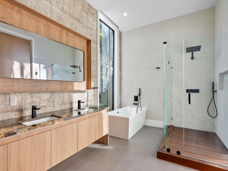 Furnished interior view inside a new home in , Miami (Image 55).