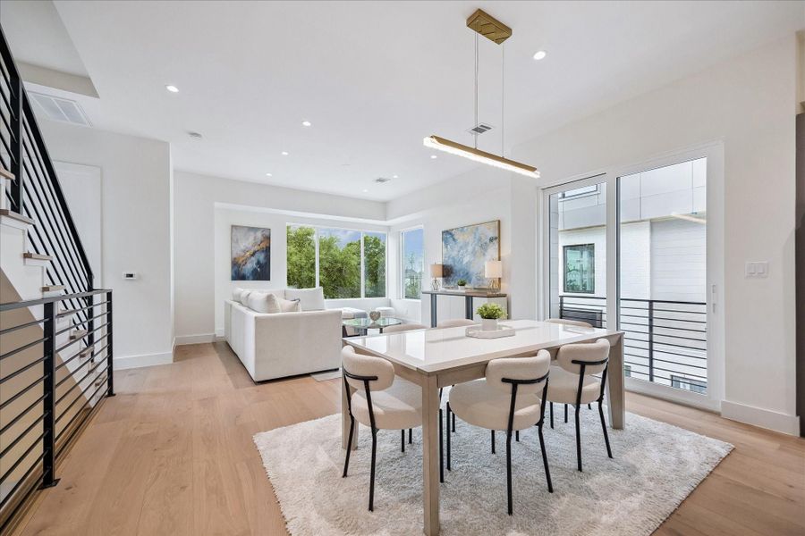 Furnished interior view inside a new home in , Houston (Image 10).