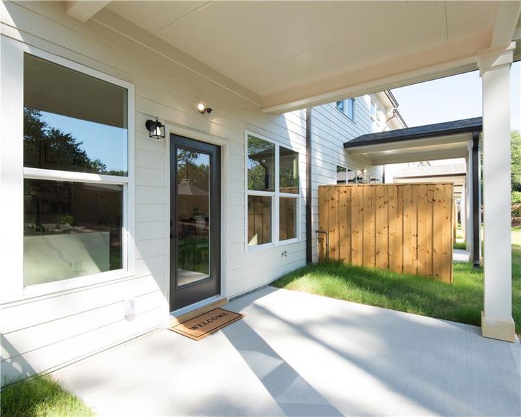 Exterior details and patio area of a home in , Snellville (Image 2).