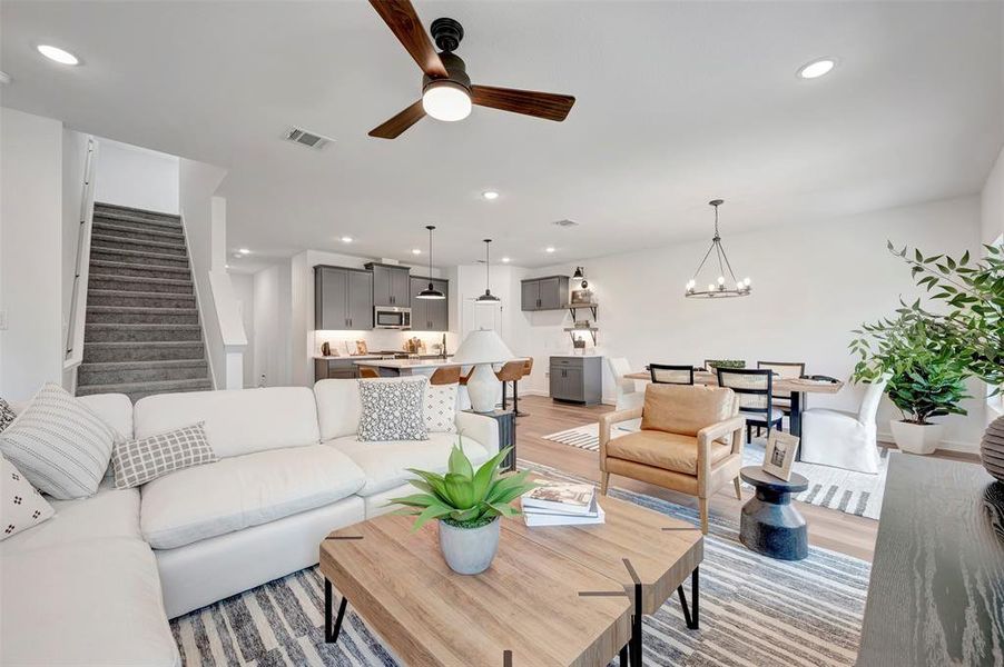 Furnished interior view inside a new home in Rolling Ridge, Van Alstyne (Image 17).