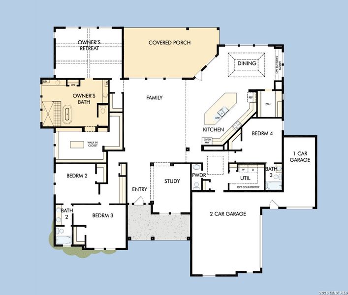 2D floor plan layout of this home in , Castroville, TX (Image 5).