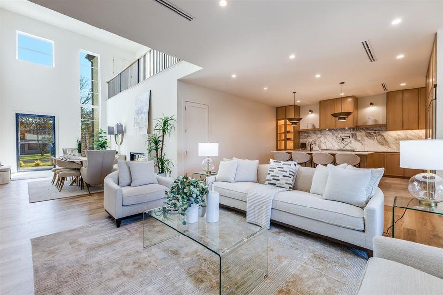 Furnished interior view inside a new home in , Dallas (Image 4). Furnished interior view inside a new home in , Dallas (Image 4).