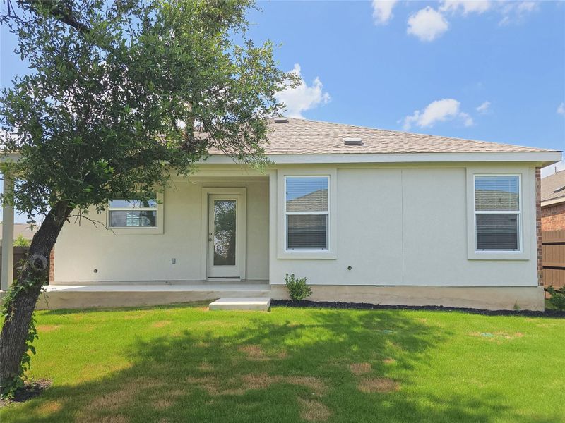 Front exterior of a new home in Lively Ranch: Claremont Collection, Georgetown, TX, highlighting curb appeal (Image 2). Front exterior of a new home in Lively Ranch: Claremont Collection, Georgetown, TX, highlighting curb appeal (Image 2).