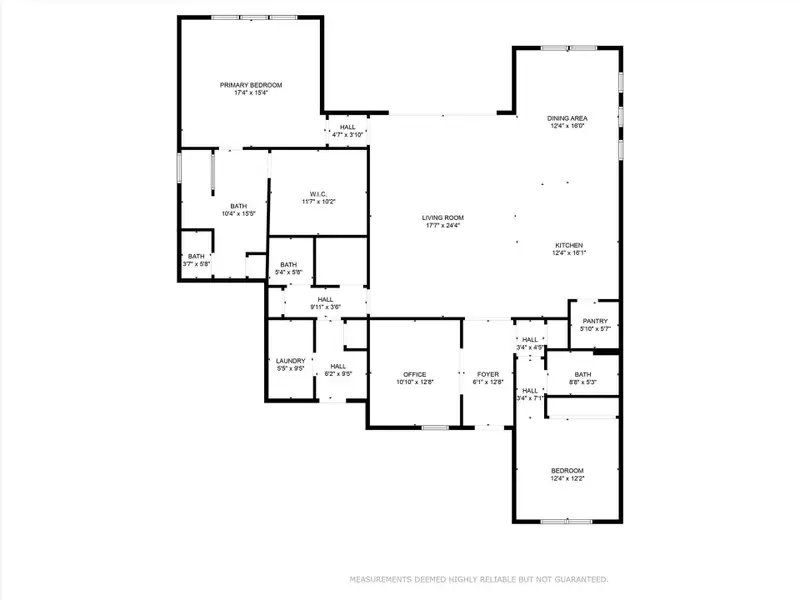 2D floor plan layout of this home in Sun City Texas, Georgetown, TX (Image 3).