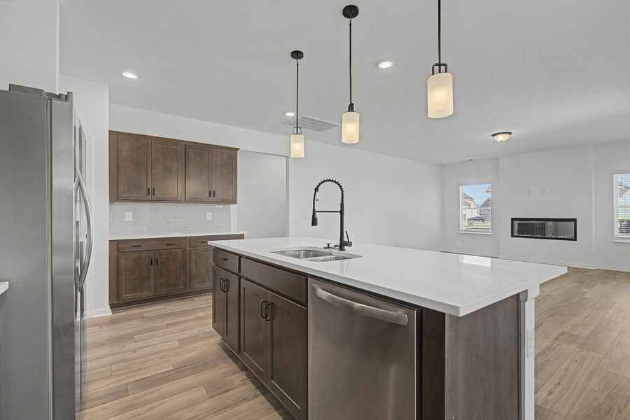 Furnished interior view inside a new home in The Oaks, Clarksville (Image 7).